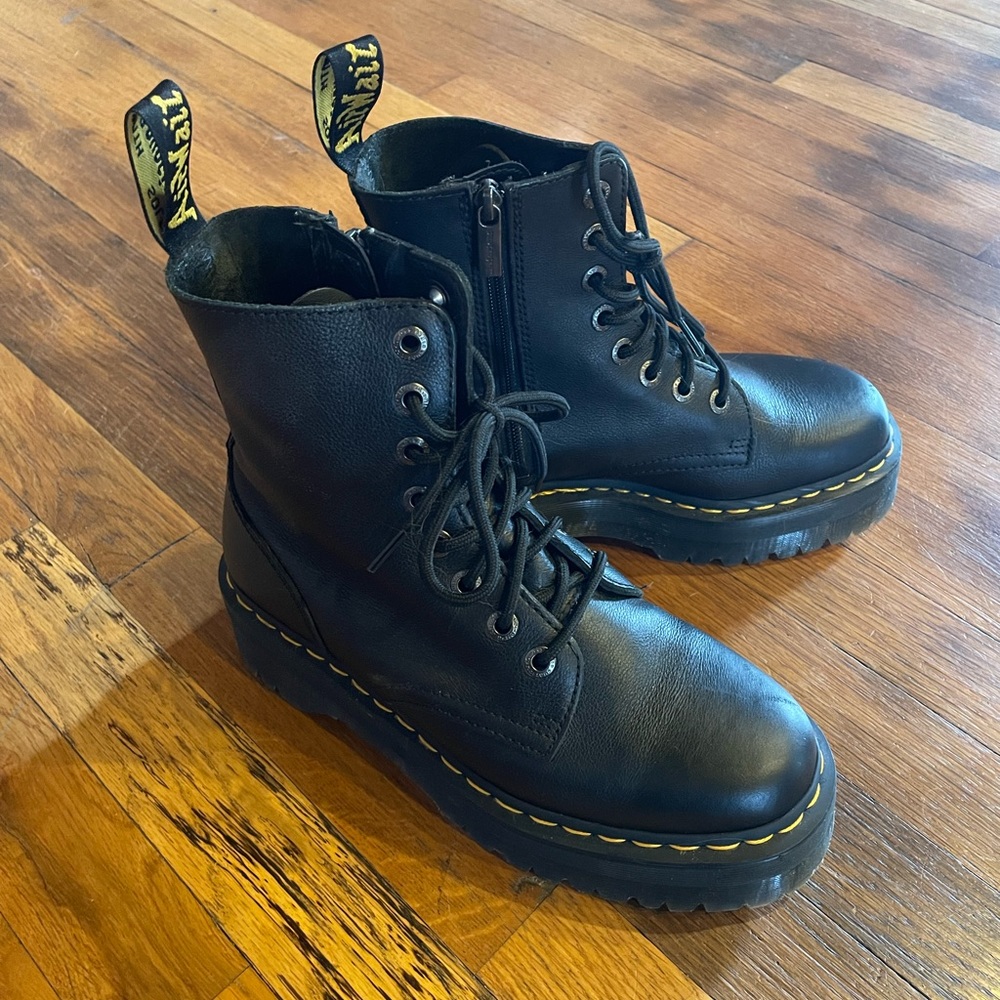 Dr. Martens Jadon III Soft Leather Platform Combat Boots